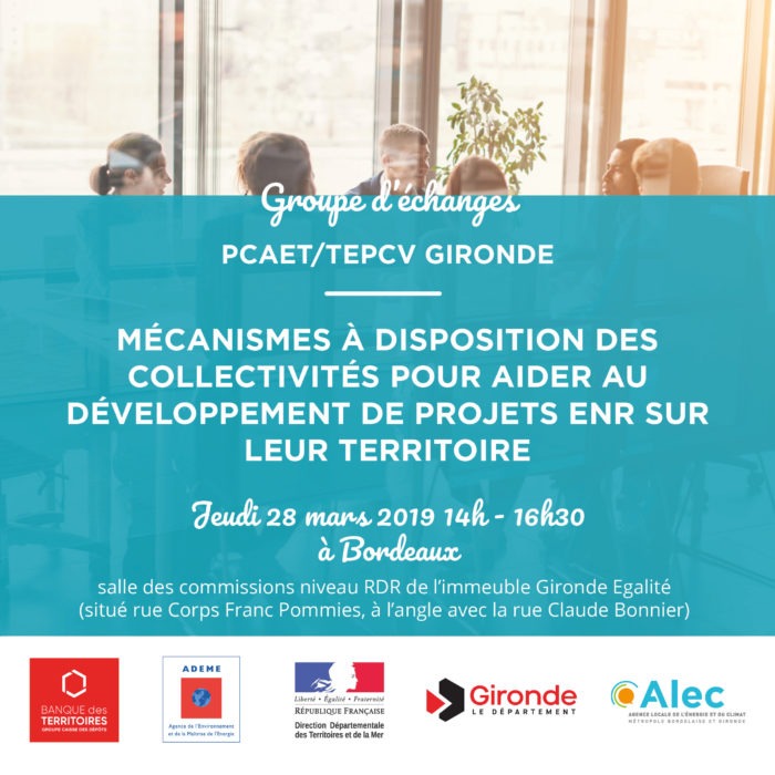 groupe échanges PCAET TEPCV Gironde Alec