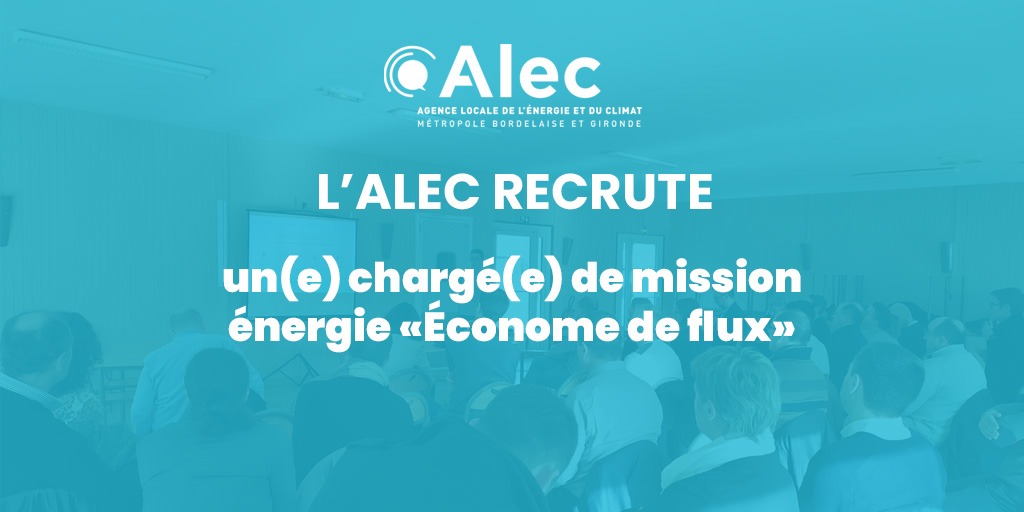 L'ALEC recrute un(e) chargé(e) de mission énergie ＂économe de flux＂