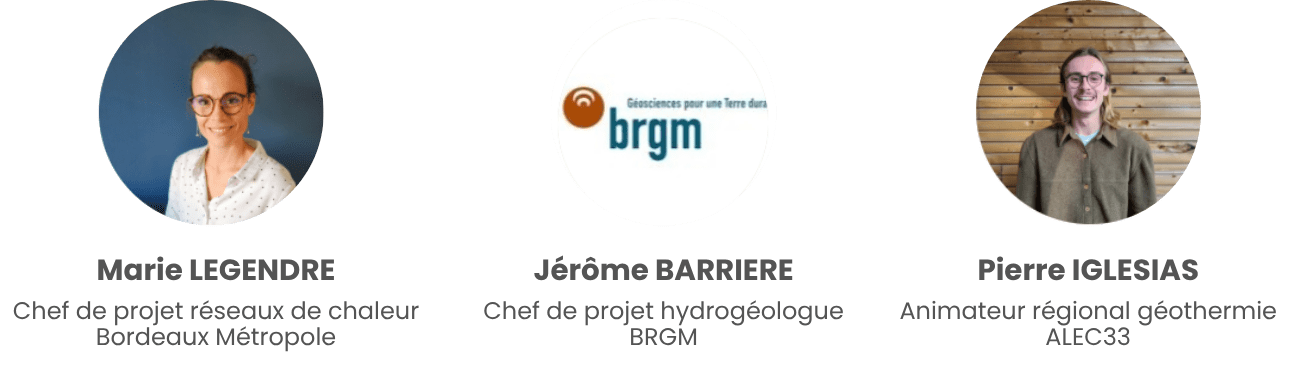 Intervenants webinaire BM géothermie