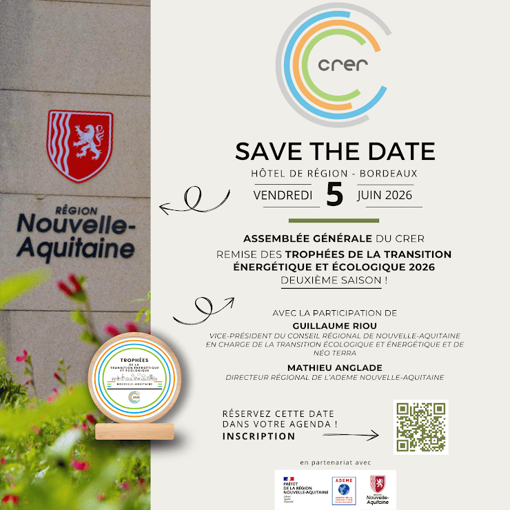 Vendredi 5 juin 2026 - Remise des Trophées de la Transition Énergétique du CRER